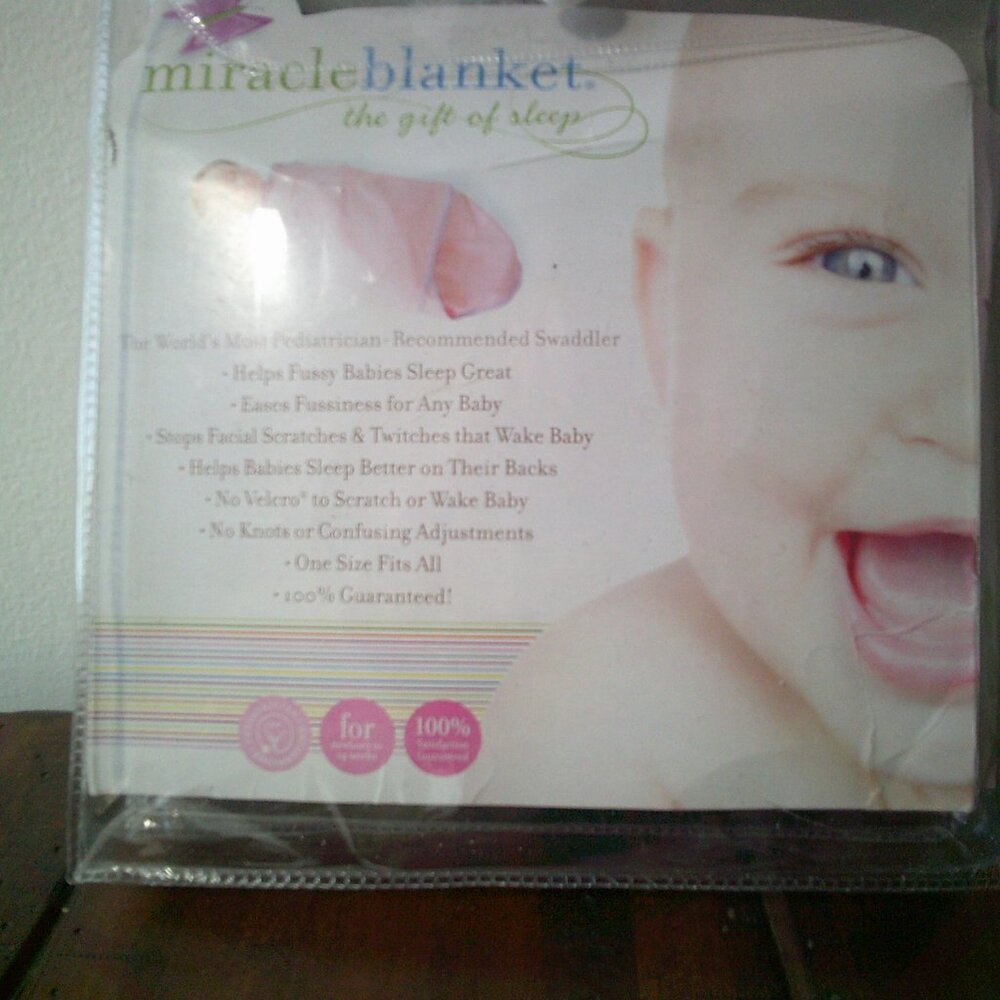 Miracle Blanket for 0-6 Mos. Infant Swaddle blanket
